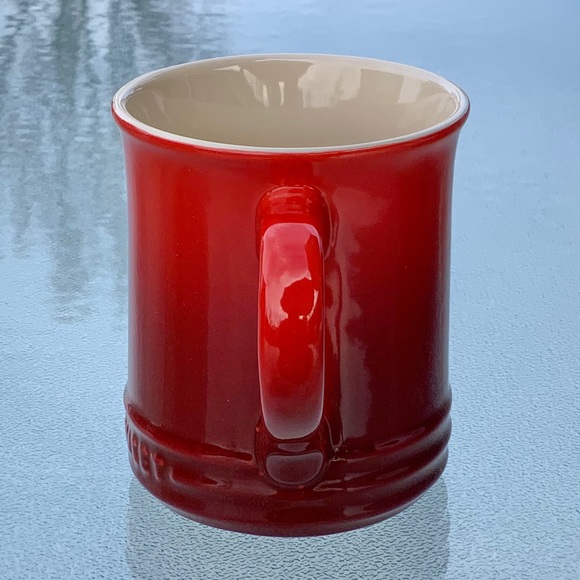 Le Creuset Coffee Mug ~ Cerise/Dark Red - Picture 4 of 6